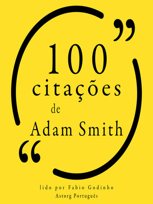 cover image of 100 citações de Adam Smith